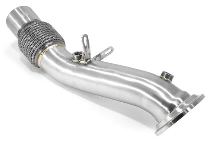 Приемная труба (даунпайп) BMW-DP-0348 BlackRock Lab BMW B48 2014->; F30 320i, 330i; G20 320i; 330i;