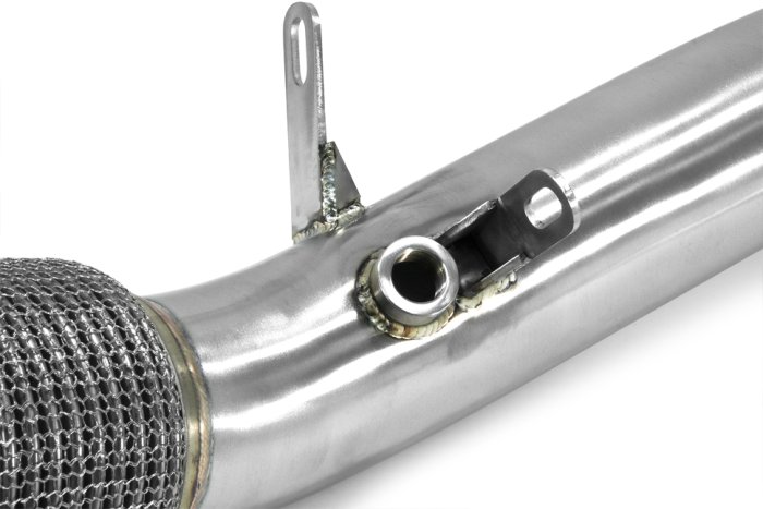 Приемная труба (даунпайп) BMW-DP-0348 BlackRock Lab BMW B48 2014->; F30 320i, 330i; G20 320i; 330i;