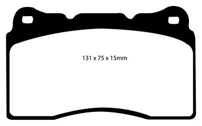 Колодки тормозные DP41210R EBC Yellowstuff DC1001; перед LANCER EVO V-X; SUBARU WRX STI