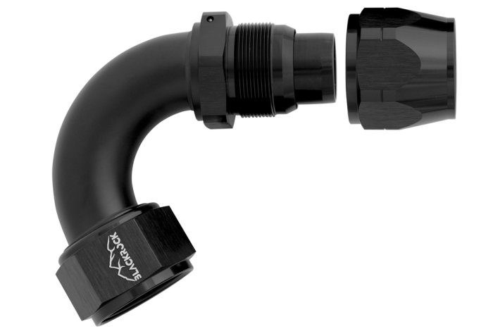 - 20 AN (20AN AN20) фитинг 120°, 20 серия Cutter Style, BLACKROCK LAB A20-120-2BK