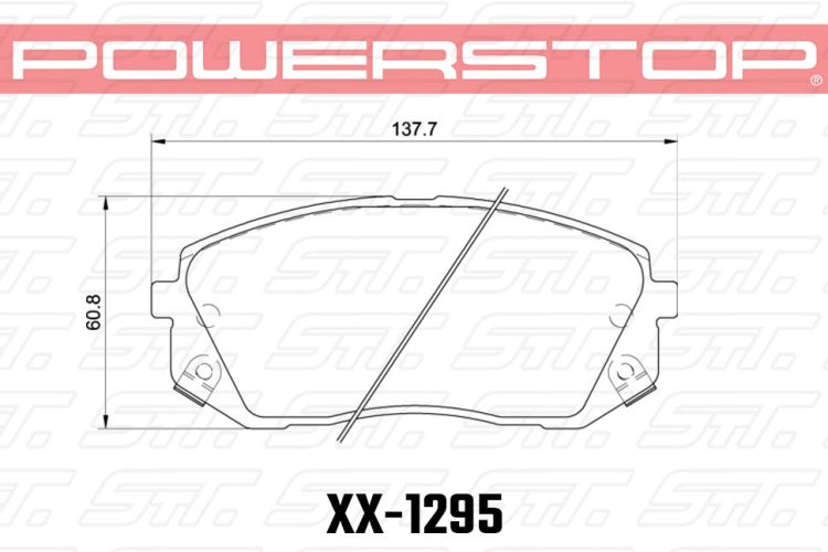 Колодки тормозные 23-1295 PowerStop Z23 передние Tucson; i40; Sonata; Optima; Sportage