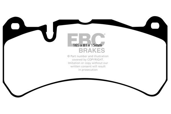 Колодки тормозные DP51591NDX EBC Bluestuff передние SUBARU; Maserati Levante; Alfa Romeo