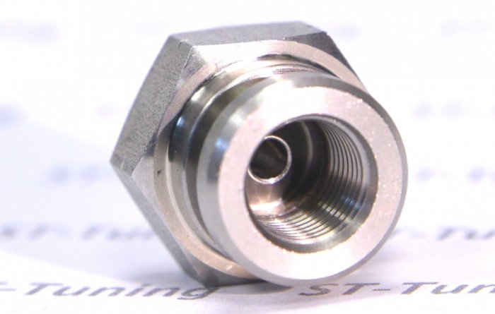 Фитинг мама M10*1 под обратный конус, под ключ 19mm D-03 сталь, под опрессовку S759-03-31Z1