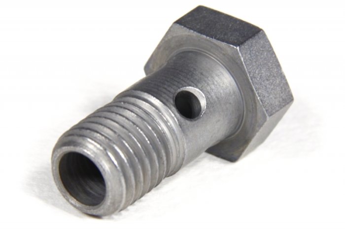 Болт (штуцер) для banjo M12x1.5 L=24mm сталь, Goodridge 992-04-M12P