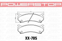 Колодки тормозные 36-785 PowerStop Z36 задние Hummer H2; CHEVROLET Tahoe