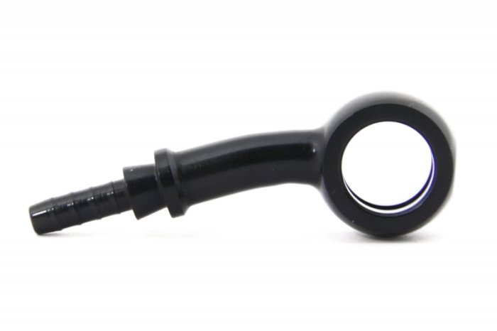 Фитинг banjo d10 mm, 20°, вбок D-03 алюминий ЧЕРНЫЙ, под опрессовку S5097-03DBK, Goodridge
