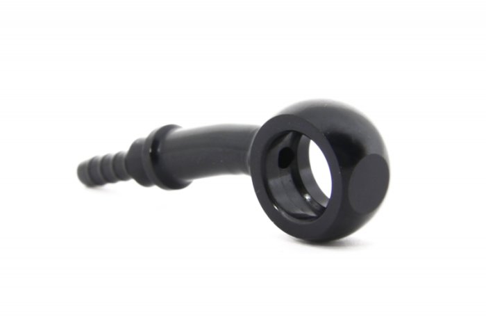 Фитинг banjo d10 mm, 20°, вбок D-03 алюминий ЧЕРНЫЙ, под опрессовку S5097-03DBK, Goodridge