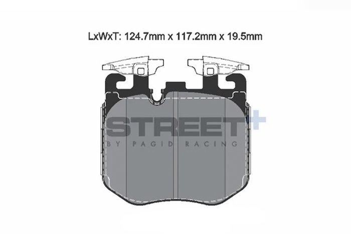 Колодки тормозные T8226SP2001 PAGID STREET+ ; перед BMW X5 G05; 3 G20, 5 G30, M Performance