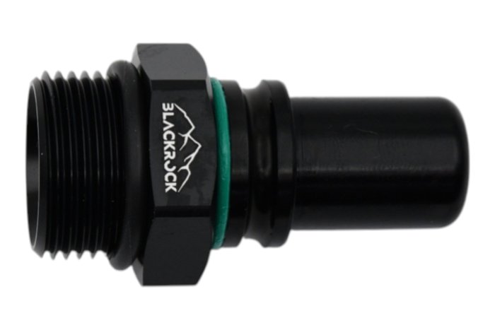 - 6 AN (6AN AN6) фитинг прямой, быстросъём П - П M12 x 1,5 mm, Easy-Release, BLACKROCK LAB, FM06-M12