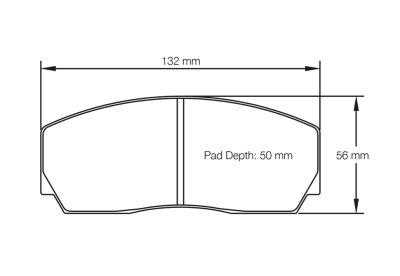 Колодки тормозные 1361-RSL1 PAGID RSL1 (HB110) AP Racing, Alcon, 4 pot;