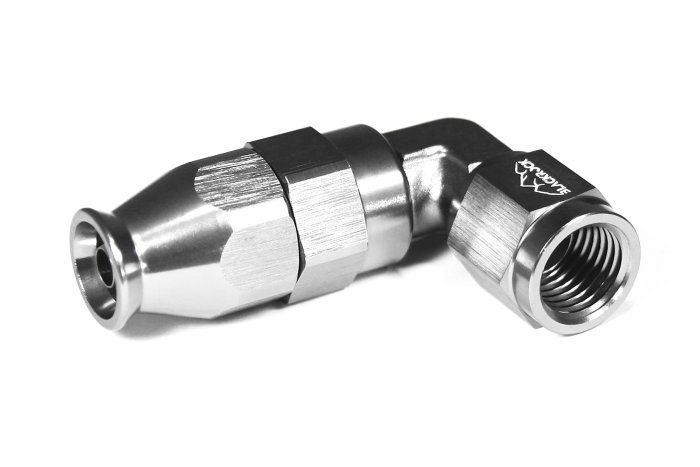 - 4 AN (4AN AN4) фитинг 90° D-04 60 серия нерж сталь BLACKROCK LAB T04-090-6 под тефлоновый шланг