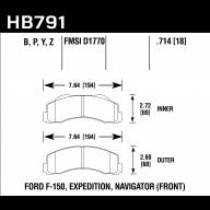 Колодки тормозные HB791B.714 HAWK HPS 5.0 - Колодки тормозные HB791B.714 HAWK HPS 5.0