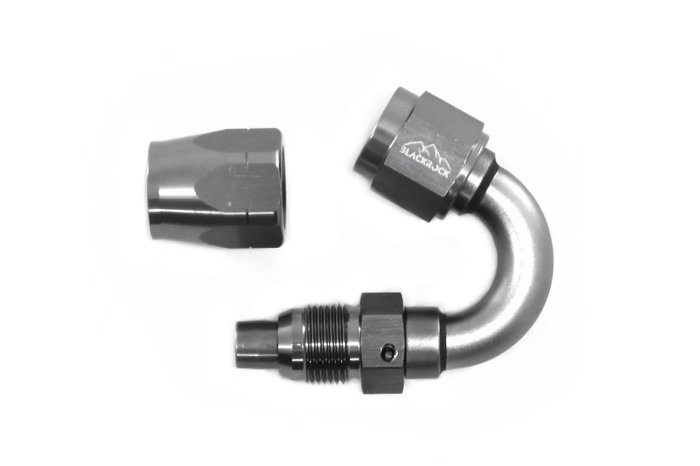 - 6 AN (6AN AN6) фитинг 150°, 20 серия Cutter Style, BLACKROCK LAB A06-150-2Ti