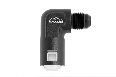 Фитинг AN-06 - 3/8&quot; (9,5mm) быстросъём, 90° мама, BLACKROCK LAB L06-380-F090BK