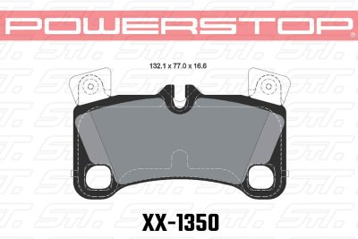 Колодки тормозные 23-1350 PowerStop Z23 задние AUDI Q7 2006-15; TOUAREG 2002-10; CAYENNE 2002-10;
