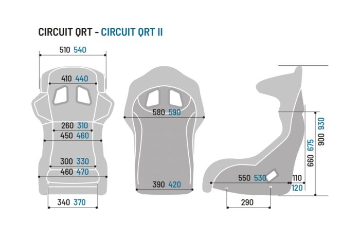 Спортивное сиденье CIRCUIT II QRT SPARCO, размер L, черное, FIA 8855-1999, 008011RNR