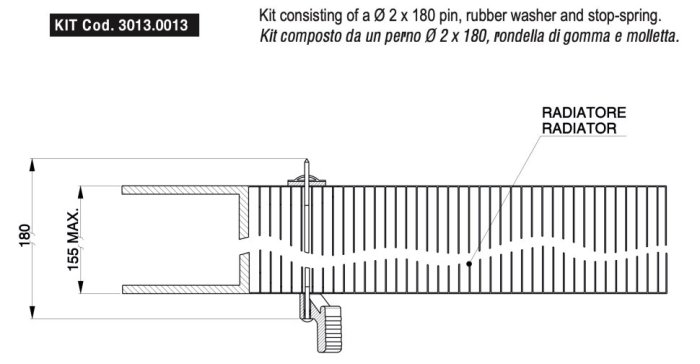 Кронштейн крепления вентилятора SPAL 30130013