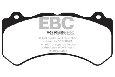 Колодки тормозные DP51853NDX EBC Bluestuff передние Jeep SRT8 2012-2014, AUDI 4F RS6 (BREMBO)