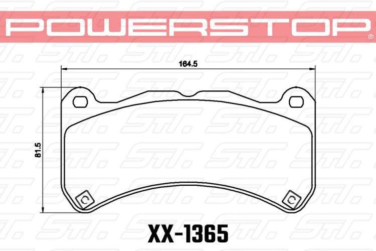 Колодки тормозные 23-1365 PowerStop Z23 передние Maserati Levante; Alfa Romeo Giulia, Stelvio