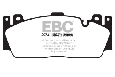 Колодки тормозные DP52148NDX EBC Bluestuff BMW переднние M5 F10; M6 F13; M2 F87 M Sport