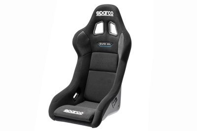 Спортивное сиденье EVO XL QRT SPARCO, размер XL, черное, FIA, 008015RNR