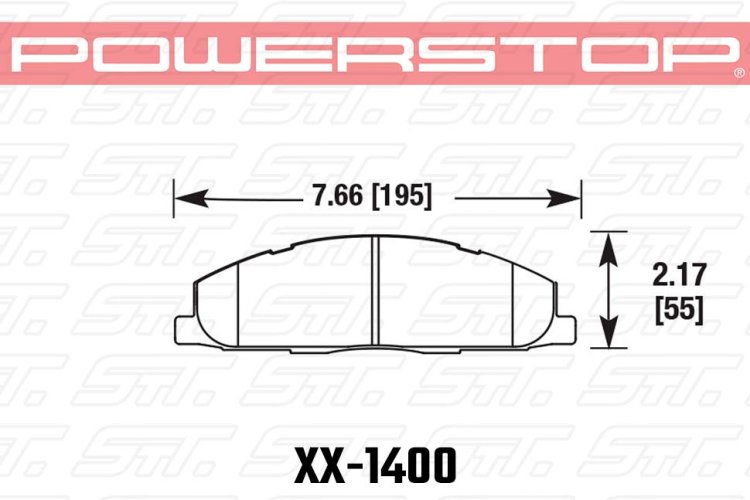 Колодки тормозные 23-1400 PowerStop Z23 задние Dodge RAM 2500