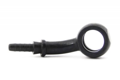 Фитинг banjo d10 mm, 20°, вправо D-03 нерж. сталь, ЧЕРНЫЙ под опрессовку S5093R-03CBK, Goodridge