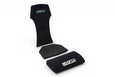 Подушки (комплект для ног + для спины) для сиденья GRID Q SPARCO, черный, 01048KIT8009NR