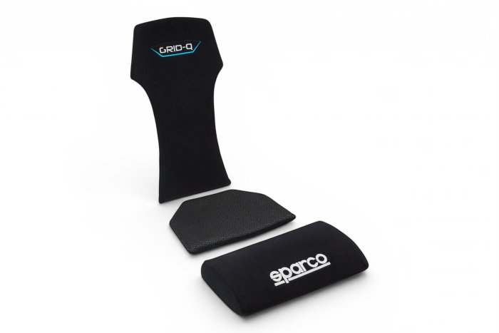 Подушки (комплект для ног + для спины) для сиденья GRID Q SPARCO, черный, 01048KIT8009NR