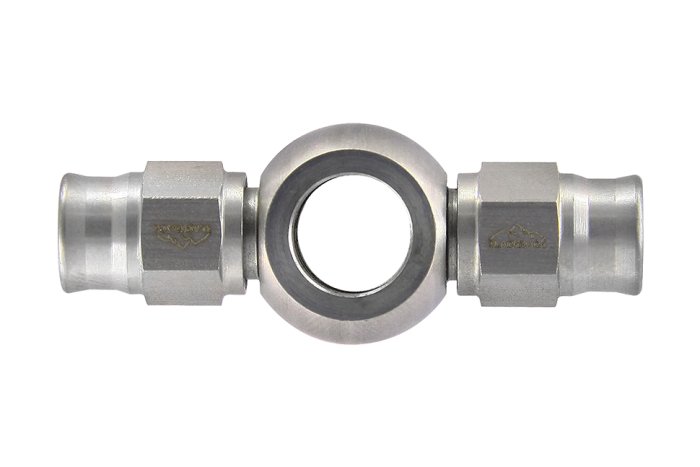 Фитинг banjo d10 mm, проходной D-03 сталь, T03-B10-2SS, BLACKROCK LAB