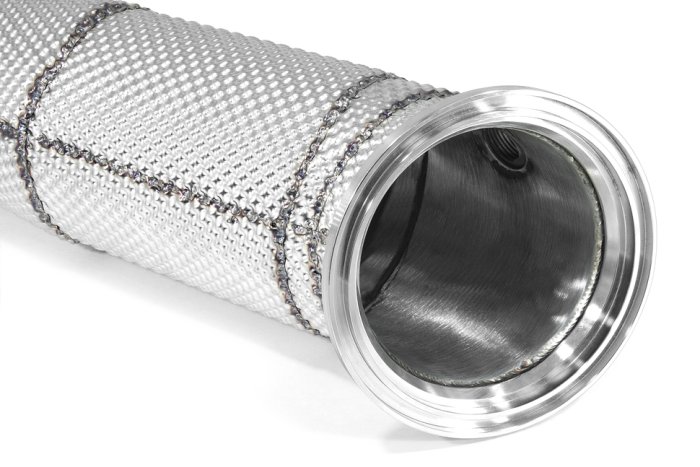 Приемная труба (даунпайп) термоэкран BMW-DP-0358 BlackRock Lab BMW B58 2016+ 140/240/340/440/540 F/G