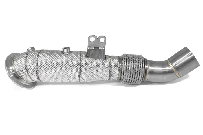 Приемная труба (даунпайп) термоэкран BMW-DP-0358 BlackRock Lab BMW B58 2016+ 140/240/340/440/540 F/G