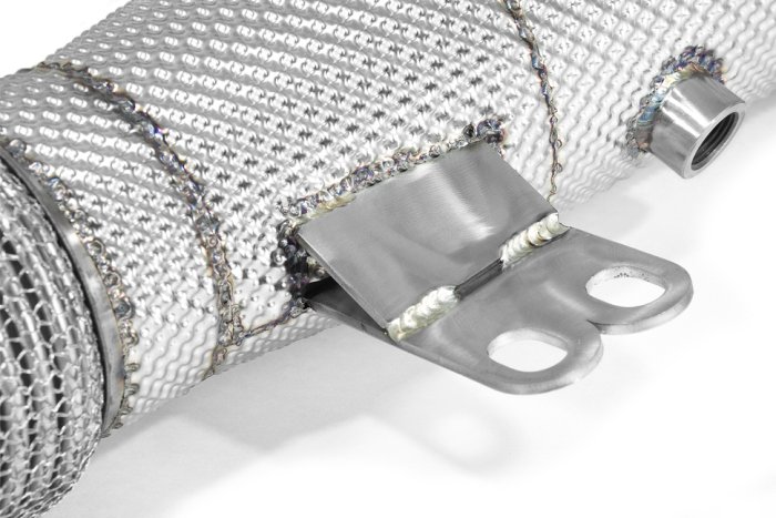 Приемная труба (даунпайп) термоэкран BMW-DP-0358 BlackRock Lab BMW B58 2016+ 140/240/340/440/540 F/G