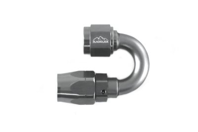 - 6 AN (6AN AN6) фитинг 180°, 20 серия Cutter Style, BLACKROCK LAB A06-180-2Ti