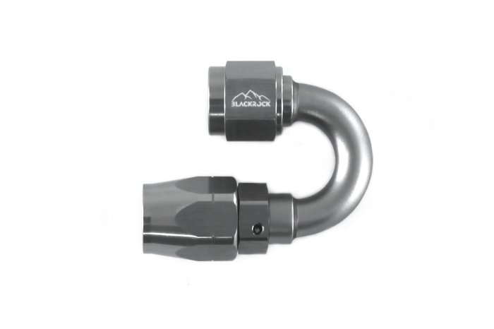 - 6 AN (6AN AN6) фитинг 180°, 20 серия Cutter Style, BLACKROCK LAB A06-180-2Ti