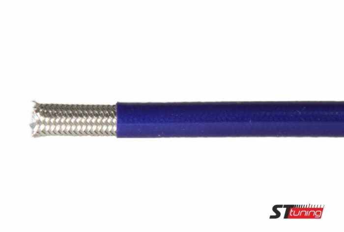 Армированный тормозной шланг Goodridge Бирюзовый Electric BlueD-03 600-03EB