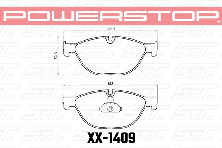 Колодки тормозные 23-1409 PowerStop Z23 передние BMW 5 F10; 6 F; 7 F; (под диск 348х30mm)