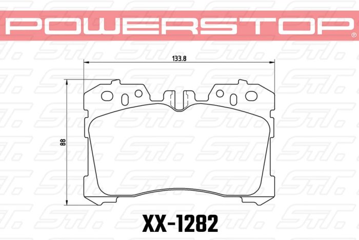 Колодки тормозные 23-1282 PowerStop Z23 передние Lexus LS (F4), LS350, LS500 2017->