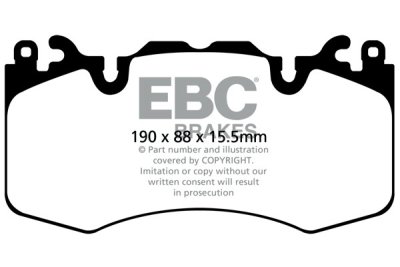 Колодки тормозные DP42064R EBC Yellowstuff DC1426;  перед RANGE ROVER SPORT; IV; колесо 20&quot; Brembo