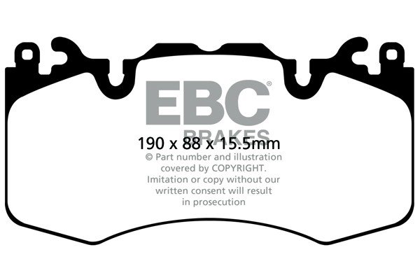 Колодки тормозные DP42064R EBC Yellowstuff DC1426;  перед RANGE ROVER SPORT; IV; колесо 20" Brembo