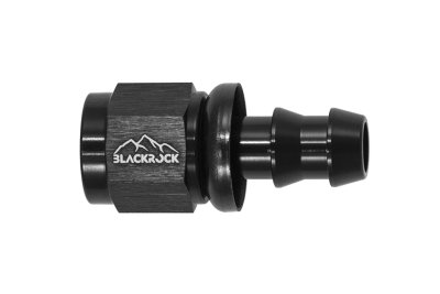 - 8 AN (8AN AN8) фитинг прямой, PUSH FIT серия BLACKROCK LAB P08-001-7BK