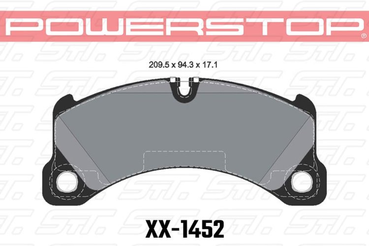 Колодки тормозные 23-1452 PowerStop Z23 передние Porsche Cayenne 2010-> ; MACAN 3.0S; 350x34m