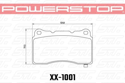 Колодки тормозные 23-1001 PowerStop Z23 перед LANCER EVO V-X; SUBARU WRX STI