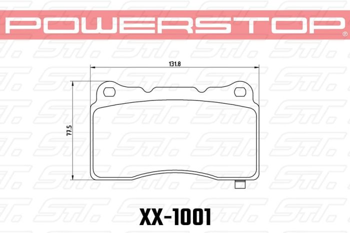 Колодки тормозные 23-1001 PowerStop Z23 перед LANCER EVO V-X; SUBARU WRX STI