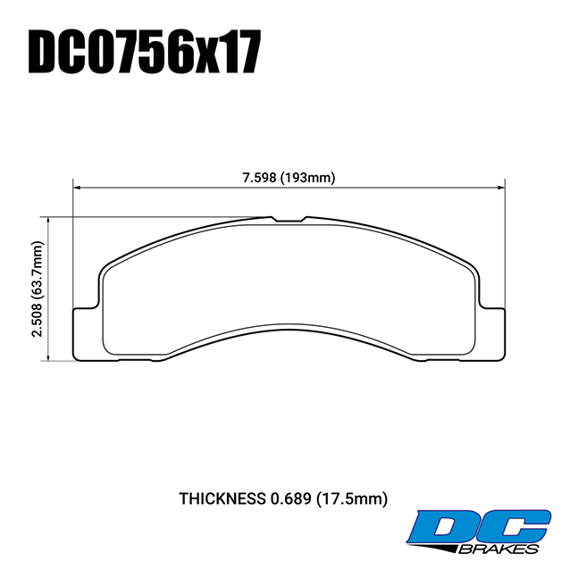 Колодки тормозные DC0756R17 DC Brakes Street HD+, передние для StopTech ST65 Toyota LC200 LexusLX570