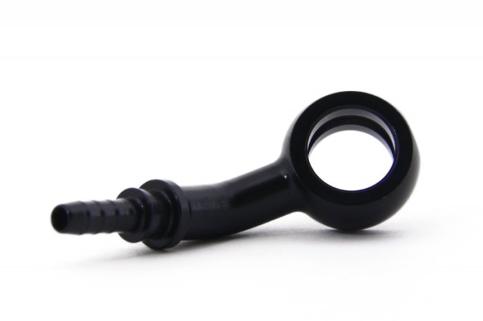 Фитинг banjo d10 mm, 45° D-03 алюминий ЧЕРНЫЙ, под опрессовку S5094-03DBK, Goodridge