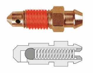 Штуцер прокачной с обратным клапаном Goodridge D-03 M10x1 mm сталь, BN510PSB