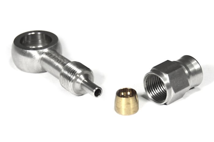 Фитинг banjo d10 mm, длинный D-03, сталь B03-D10TST, BLACKROCK LAB