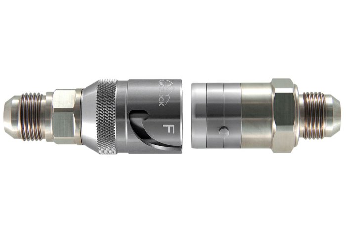 Быстросъёмный разъём П AN12 - П AN12, корпус AN-12, титан, BLACKROCK LAB, QDC-12T