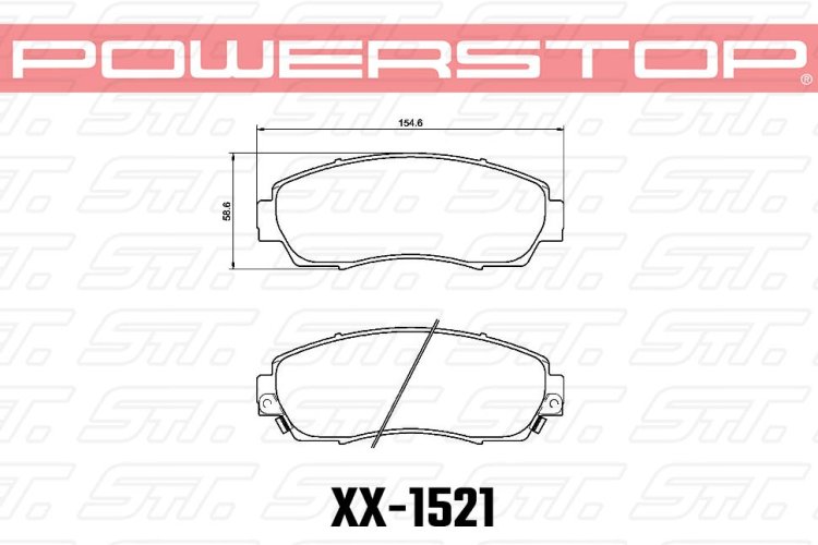 Колодки тормозные 23-1521 PowerStop Z23 передние CHANGAN; CHERY; EXEED; HAVAL